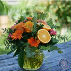 Coffret fleurs et vin rosé Le Mas des Cigales